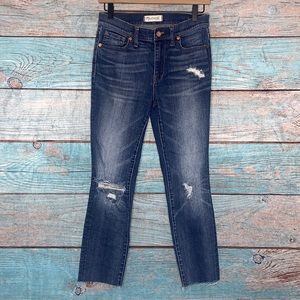 Madewell High Riser Skinny Blue Jeans 27